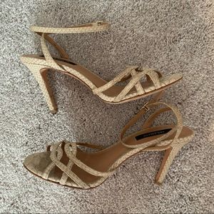 Ann Taylor nude strappy heels